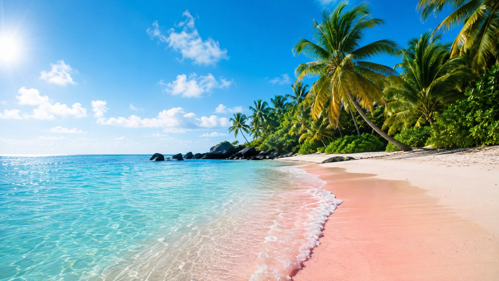 Pink beach, Lombok - Diko Transport and Tours